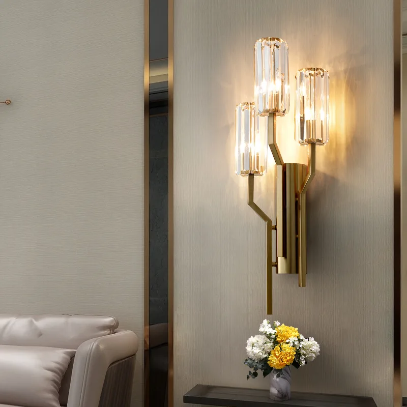 

Nirduc Led Wall Lamp Modern Crystal Wall Lamps For Living Room Bedroom Decor Luminaire Bedside Wall Light Bathroom Fixtures