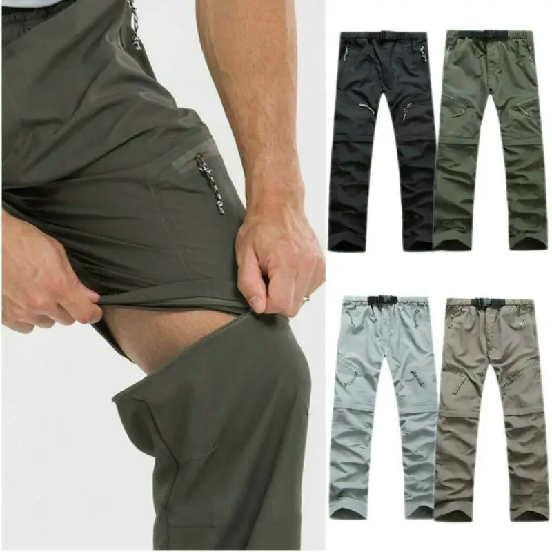 

Hiking Pants Mens Outdoor Climbing Loose Casual Trousers Tactical Trekking Pants Removable Shorts Summer Trousers
