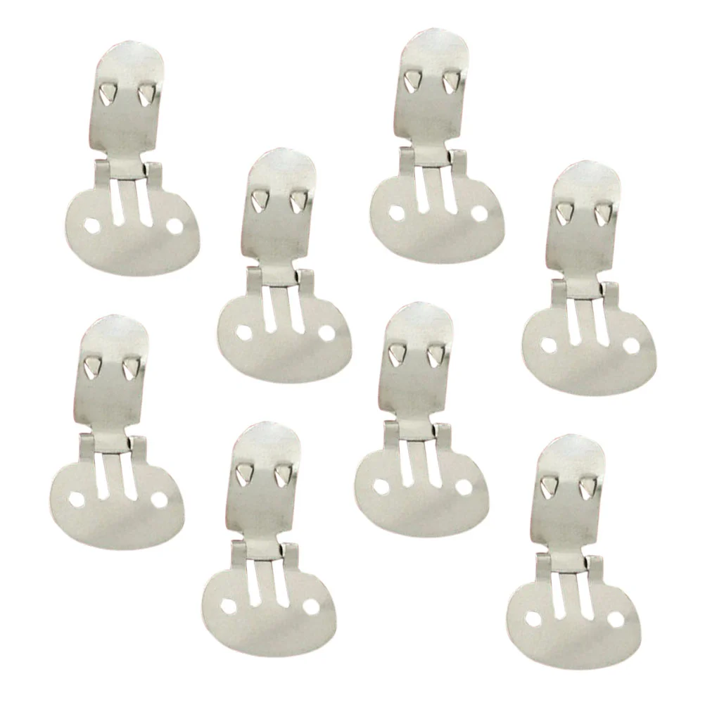 

10/100pcs Flat Blank Stainless Steel Shoe Clips Art Project DIY Crafts Decoration Findings