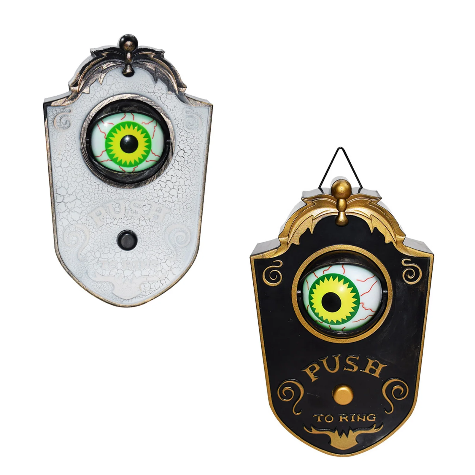 

Halloween One Eyed Doorbell Haunted House Scary Prop Decoration Wireless Doorbells For Home Glowing Hanging Doorbell Eyeball