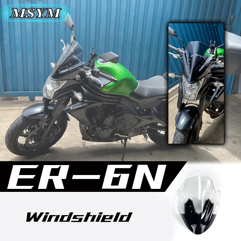 For Kawasaki ER6N ER-6N 2012 2013 2014 2015 2016 Motorcycle ABS WindScreen Windshield Windproof Deflectors Protection Fairing