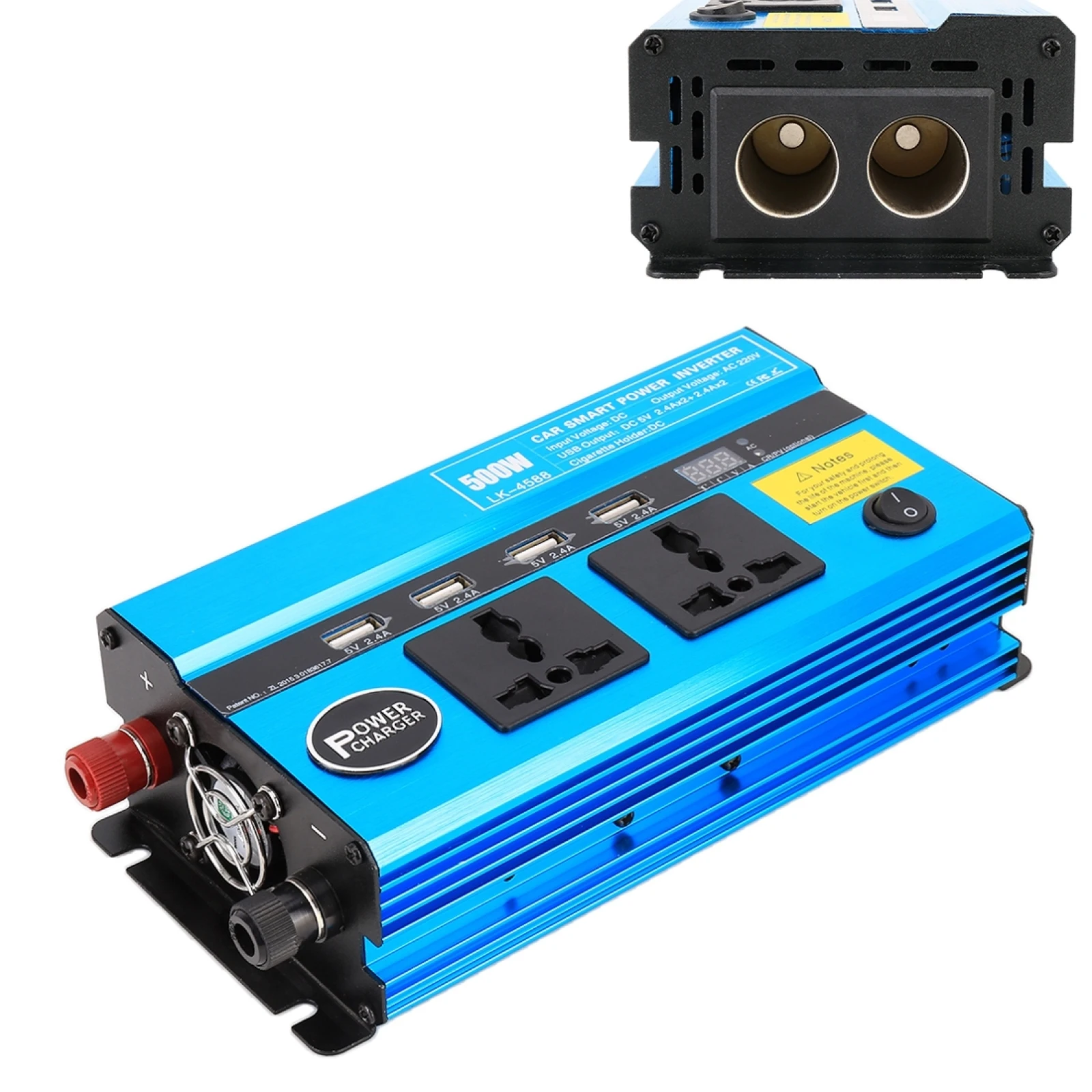 

500W DC 24V к AC 220V Автомобиль Многофункциональный 4588 смарт-Инвертер питания