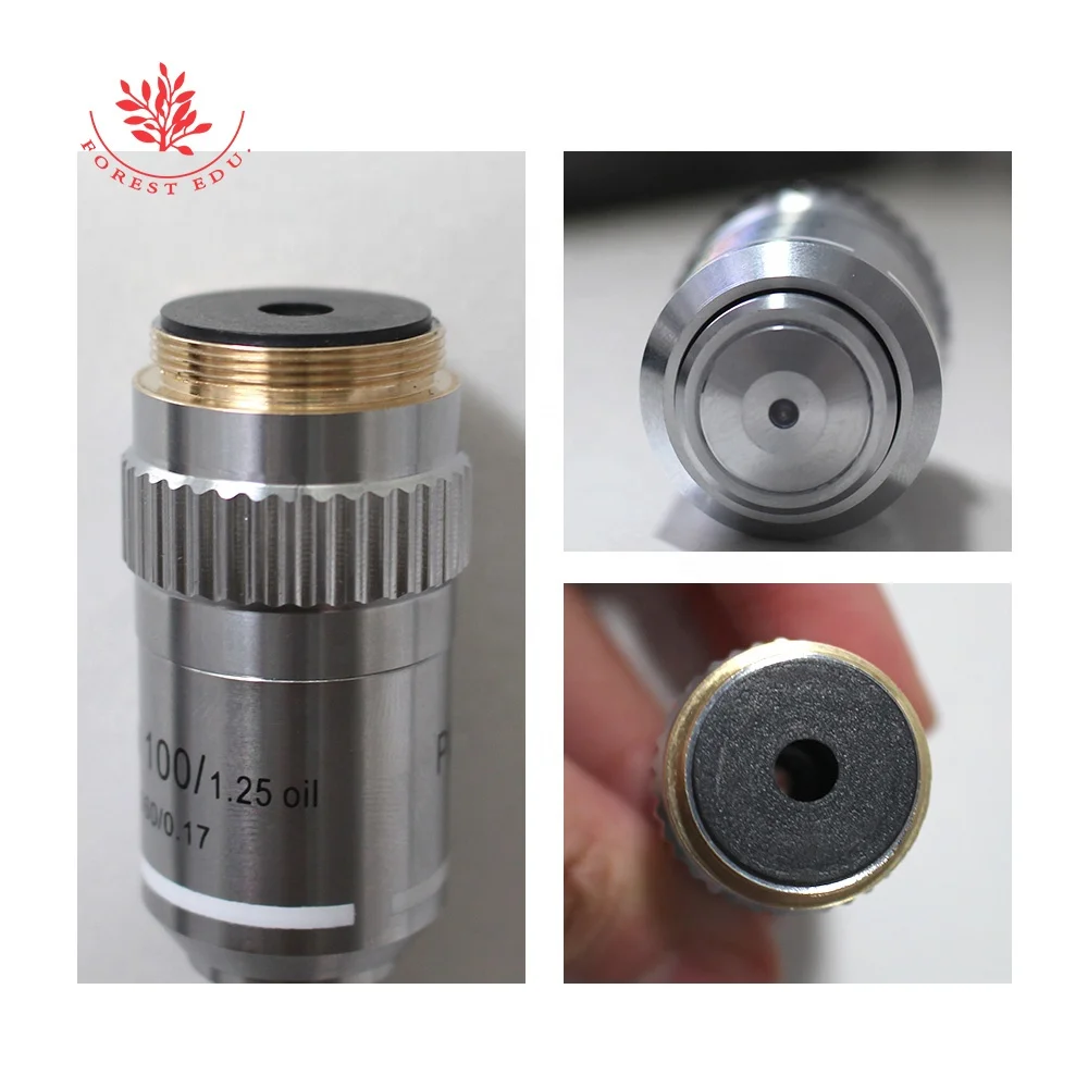 Оптические аксессуары 195 конъюгированный 40X 100X ПЛАН Ахроматический объектив