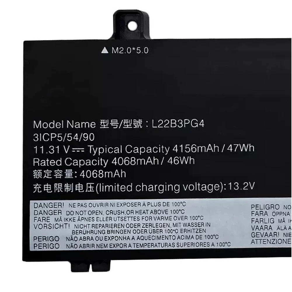 Фото L22M3PG4 L22D3PG4 L22L3PG5 11,31 В 47 Втч Оригинальный аккумулятор для ноутбука Lenovo Thinkpad E14 GEN 5 E16 GEN 1 №2