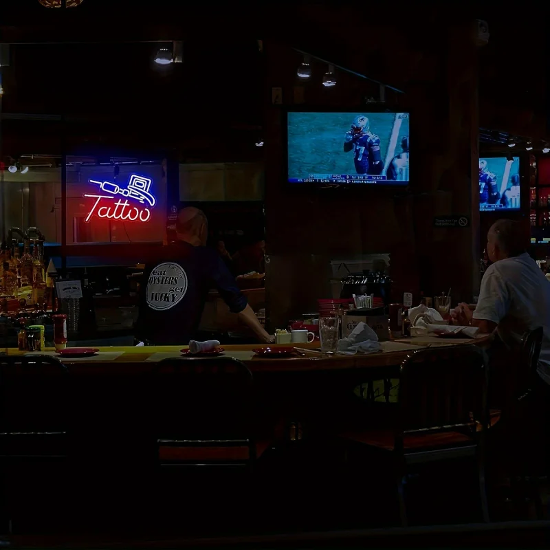 Неоновая настенная лампа для татуировок от USBPower подходит салонов пещер гаража и