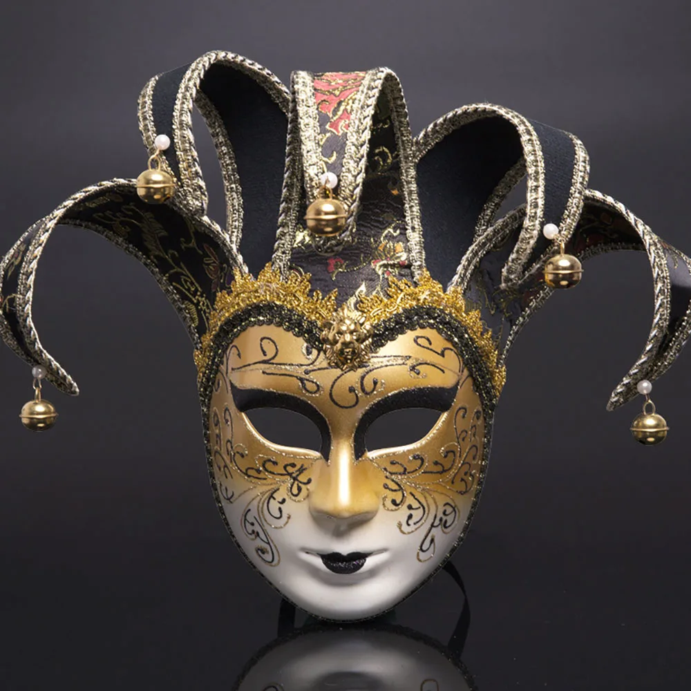 

European American Painted Halloween Masks Prom Party Italian Upscale Venetian Ladies Show Full Face Women Mask