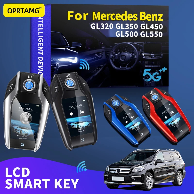 

OPRTAMG Smart LCD Key Keychain For Benz GL320 GL350 GL450 GL500 GL550 2001 2002 2003 2004 2005 2006 2007 2008 2009 2010 2011