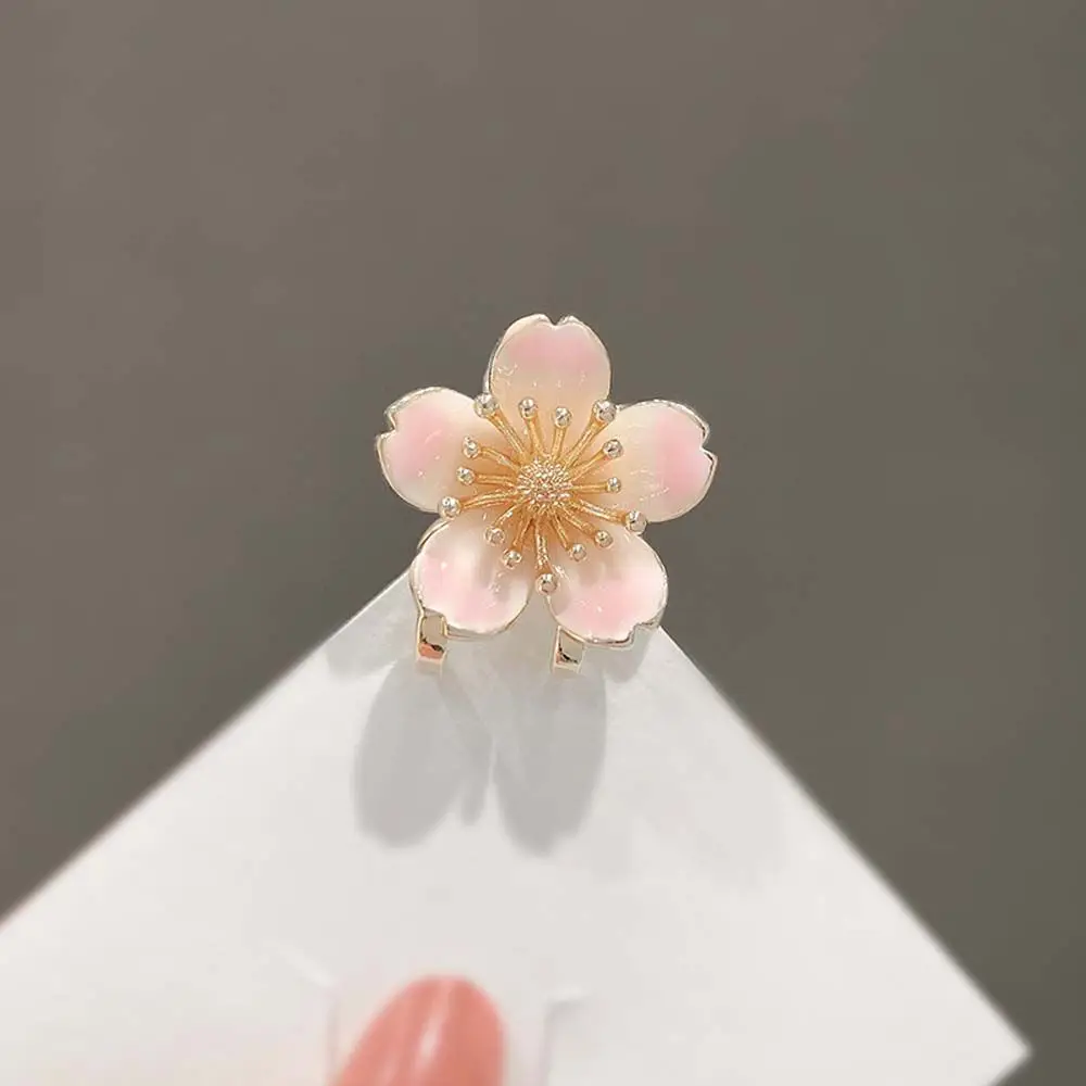 

Spring Summer Floral Hair Holder Women's Hair Clip Flower Hair Claw Small Flower Barrette Cherry blossom Hairpin