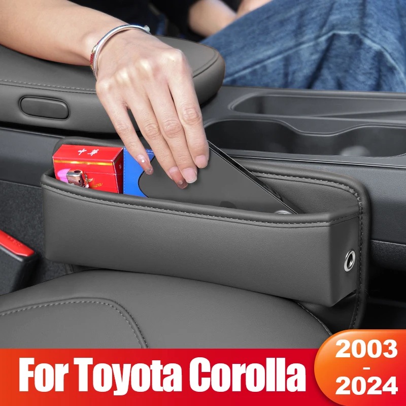 

For Toyota Corolla 1987-2003 2006 2007 2008 2015 2016 2017 2018 2019 2020 2021 2022 2023 Car Seat Gap Storage Pocket Accessories