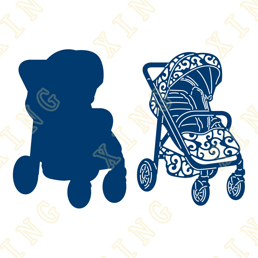 

Metal Craft Cutting Dies Diy Scrapbook Paper Diary Decoration Card Handmade Embossing New Product for 2022 Baby Pram