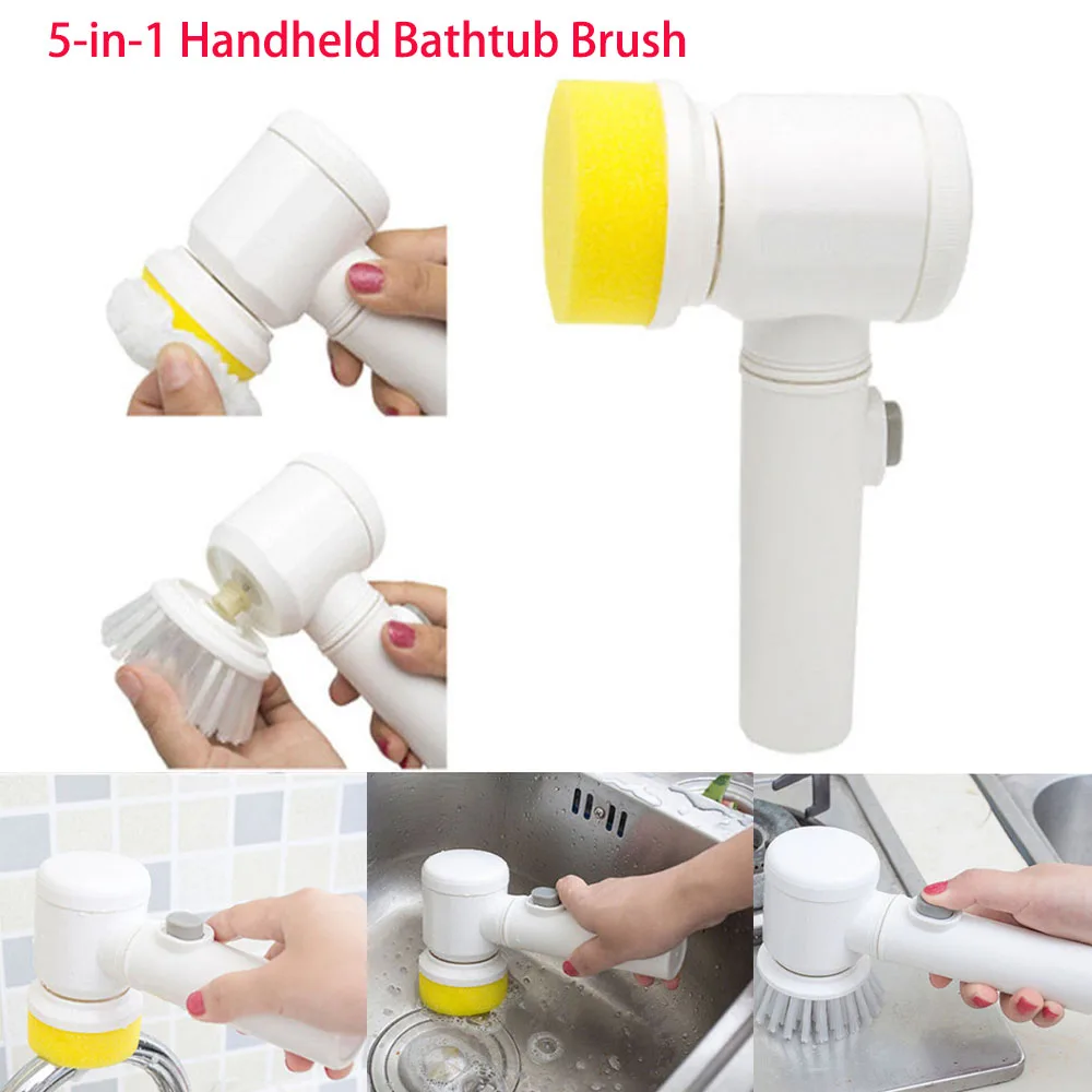 

Wireless Electric Cleaning Brush USB Rechargeable Housework Kitchen Dishwashing Brush Bathtub Tile Professional Cleaning Brush