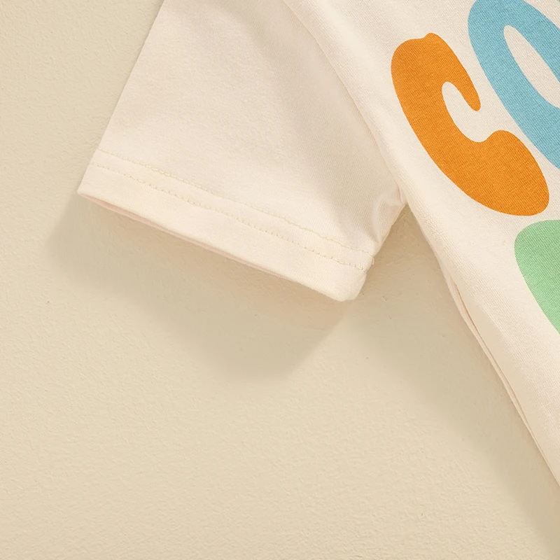 Летний комбинезон для новорожденных девочек и мальчиков рубашки с коротким