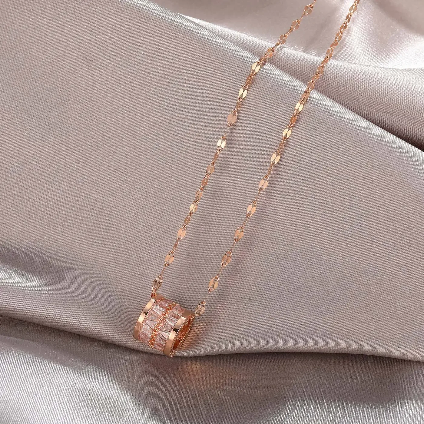 Luckiest кольцо ожерелье женское высококачественное Feel2022 новое розовое золото