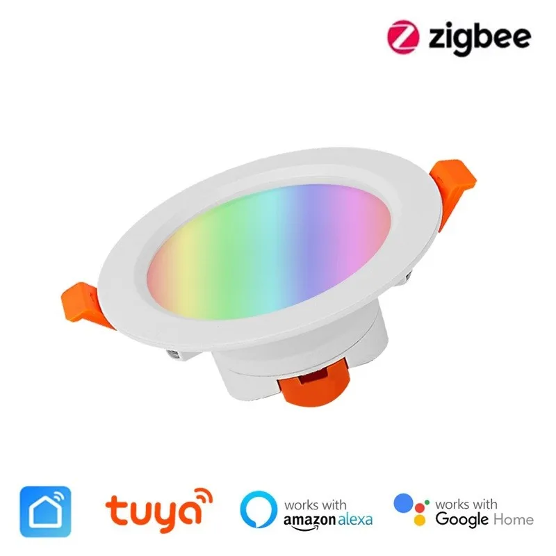 

Zigbee 3.0 Tuya Smart Downlight 3.5 Inch RGB CW 7W Led Light Recessed Ceiling LED Lamp Voice Control Work With Alexa Google Home