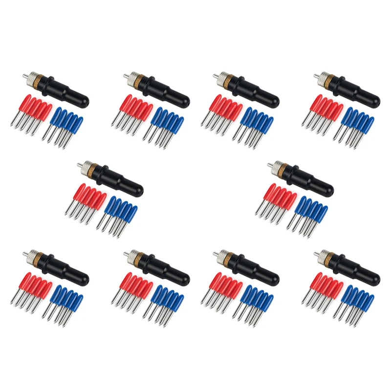 

10 шт. держатель лезвия Roland черного цвета + 50 шт. 45 + 50 шт. 60 градусов восстановление кролика Redsail режущий плоттер режущие лезвия