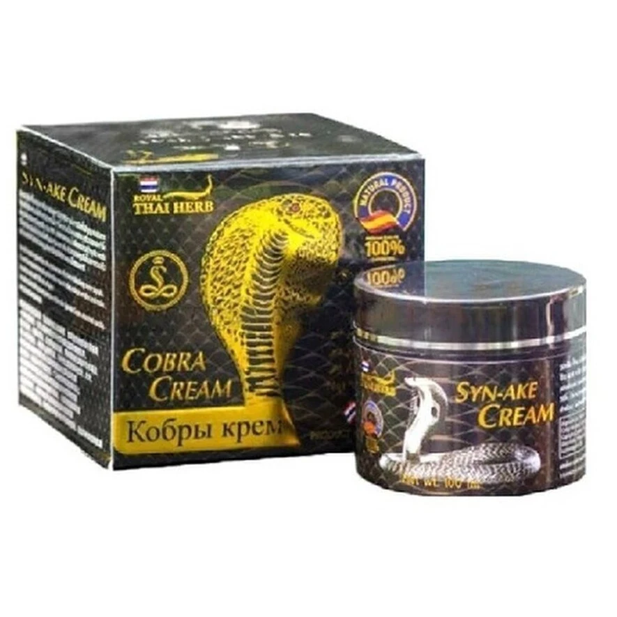 Face cream with poison Cobra Thai herb 100 ml./Royal Syn-ake |