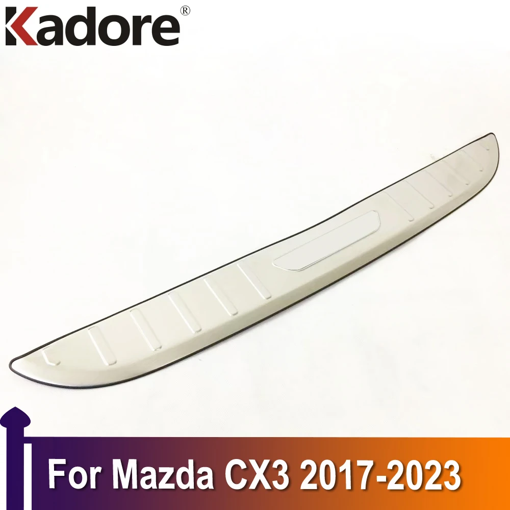 

Для Mazda CX3 CX-3 2017 2018 2019 2020 2021 2022 внешний задний бампер Защита багажника Накладка на порог аксессуары для отделки автомобиля