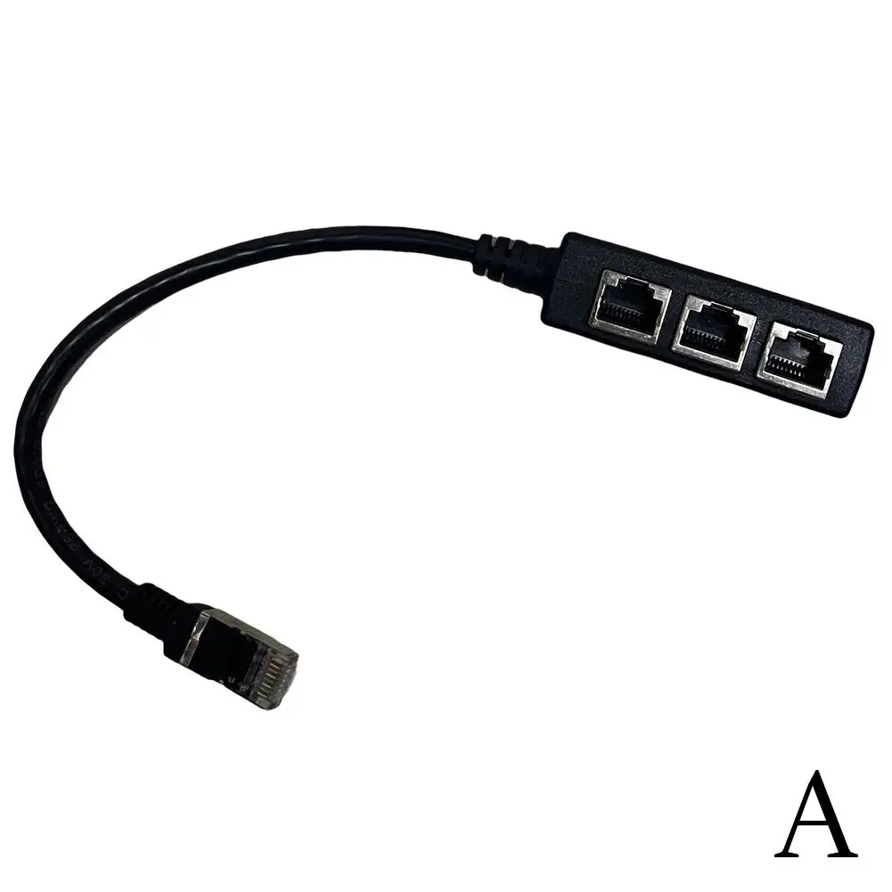 Новый разветвитель Rj45 от 1 до 2 3 способов Сетевой адаптер Cat5 Cat6 Cat7 Lan Ethernet-кабель