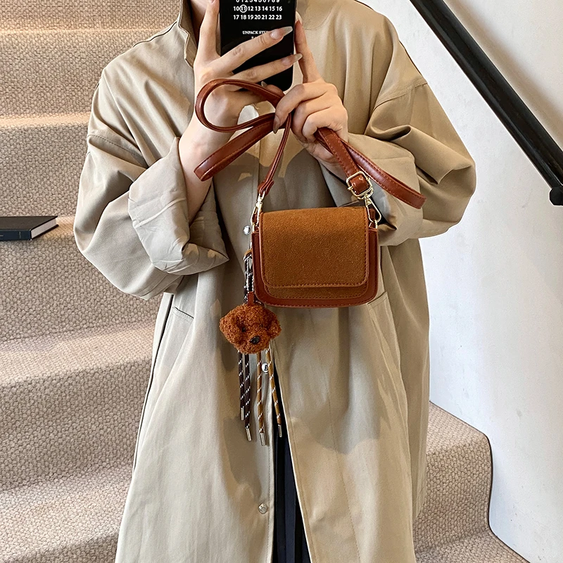 Женская сумка привлекательная через плечо в стиле ретро Корейская версия