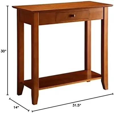 

Heritage 1-Drawer Hall Table with Shelf, Cherry