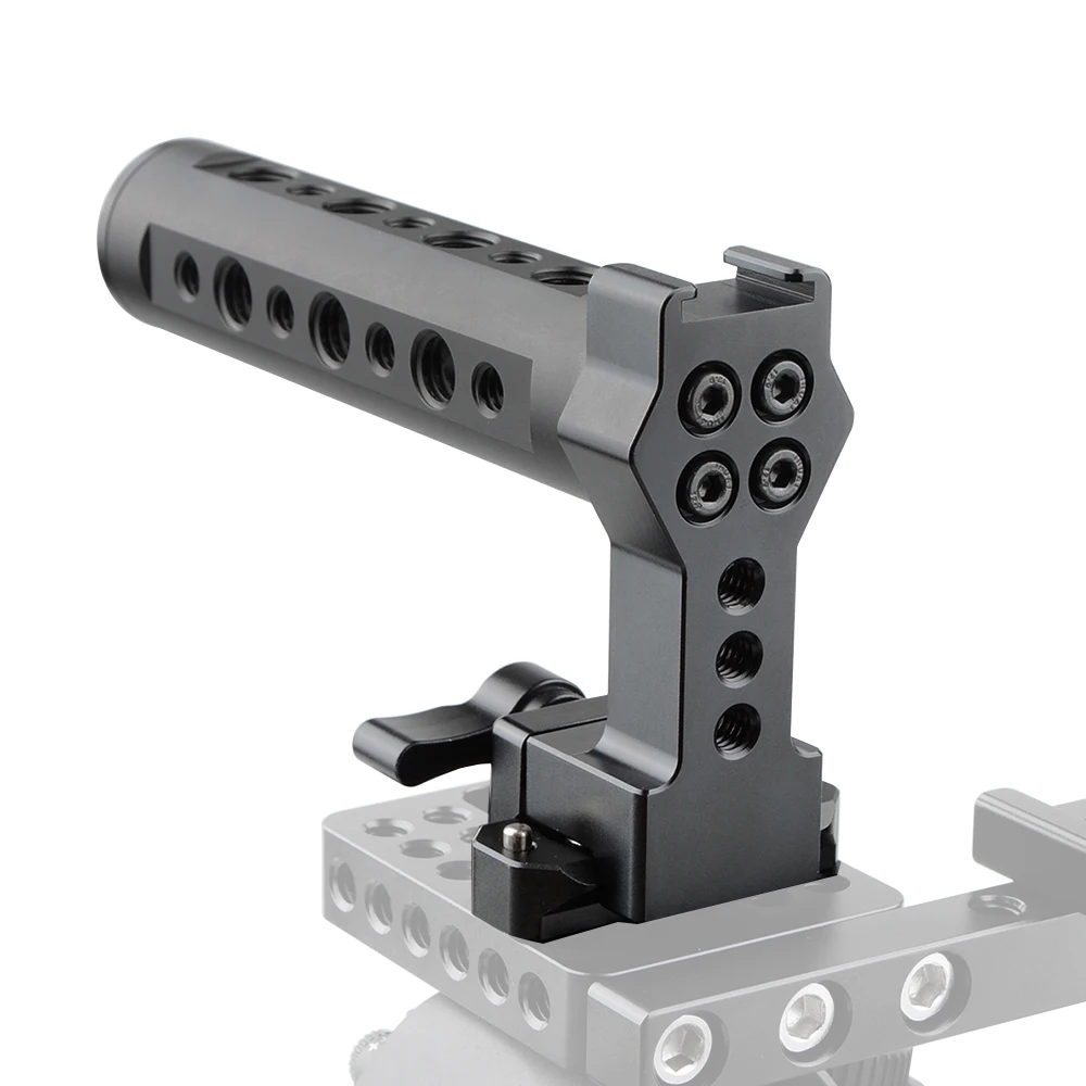 

HDRIG Universal QR Top Cheese Handle With NATO Rail And Cold Shoe & NATO Rail Quick Release Bar Fits standard NATO clamp