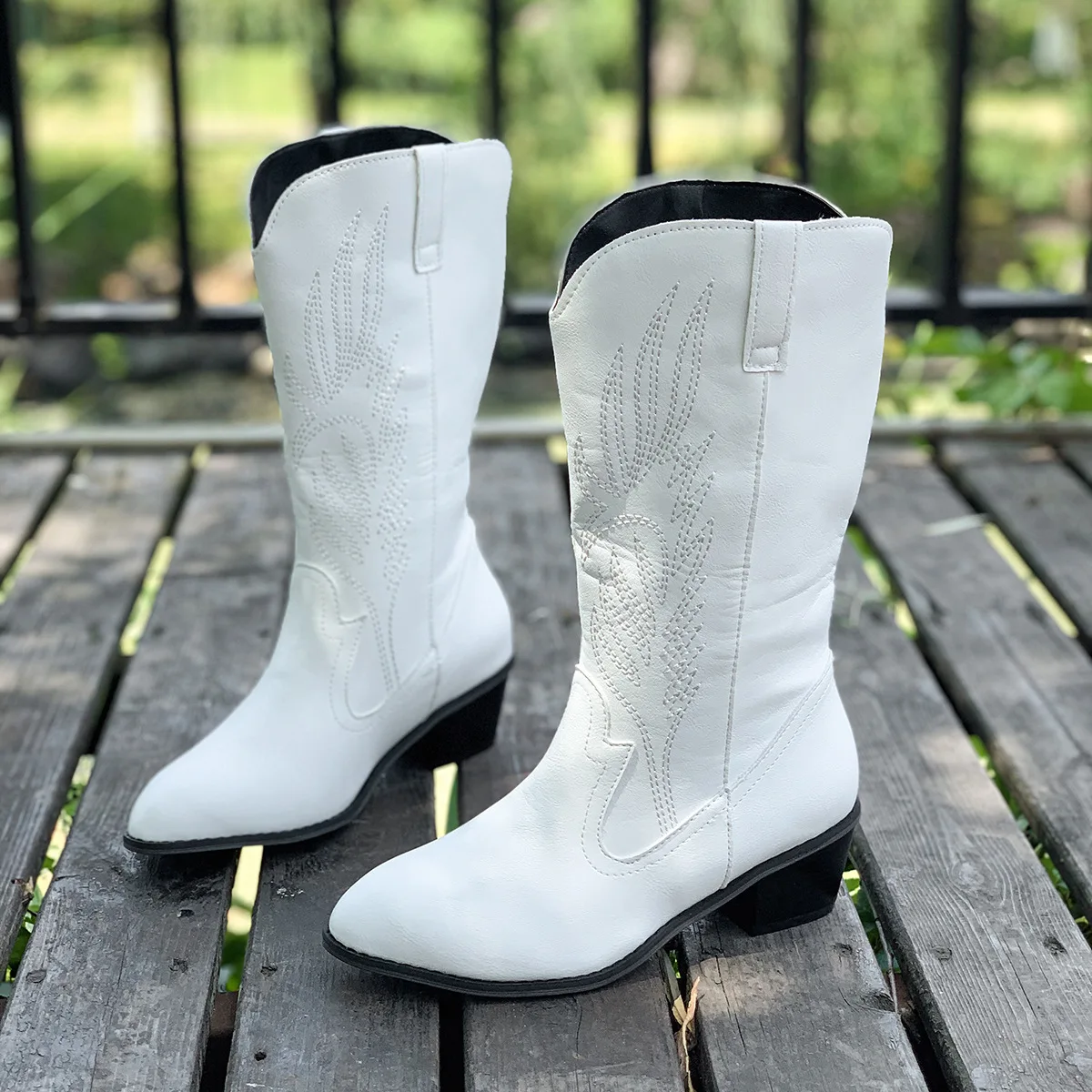 Ботинки женские на толстом каблуке в готическом стиле размер 35 - 43 цвет