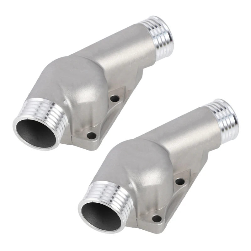 

2X Upgraded Aluminum Thermostat Housing Cover With Gasket For Bmw M3 Z3 E34 E36 11531722531 11531740437 Polished