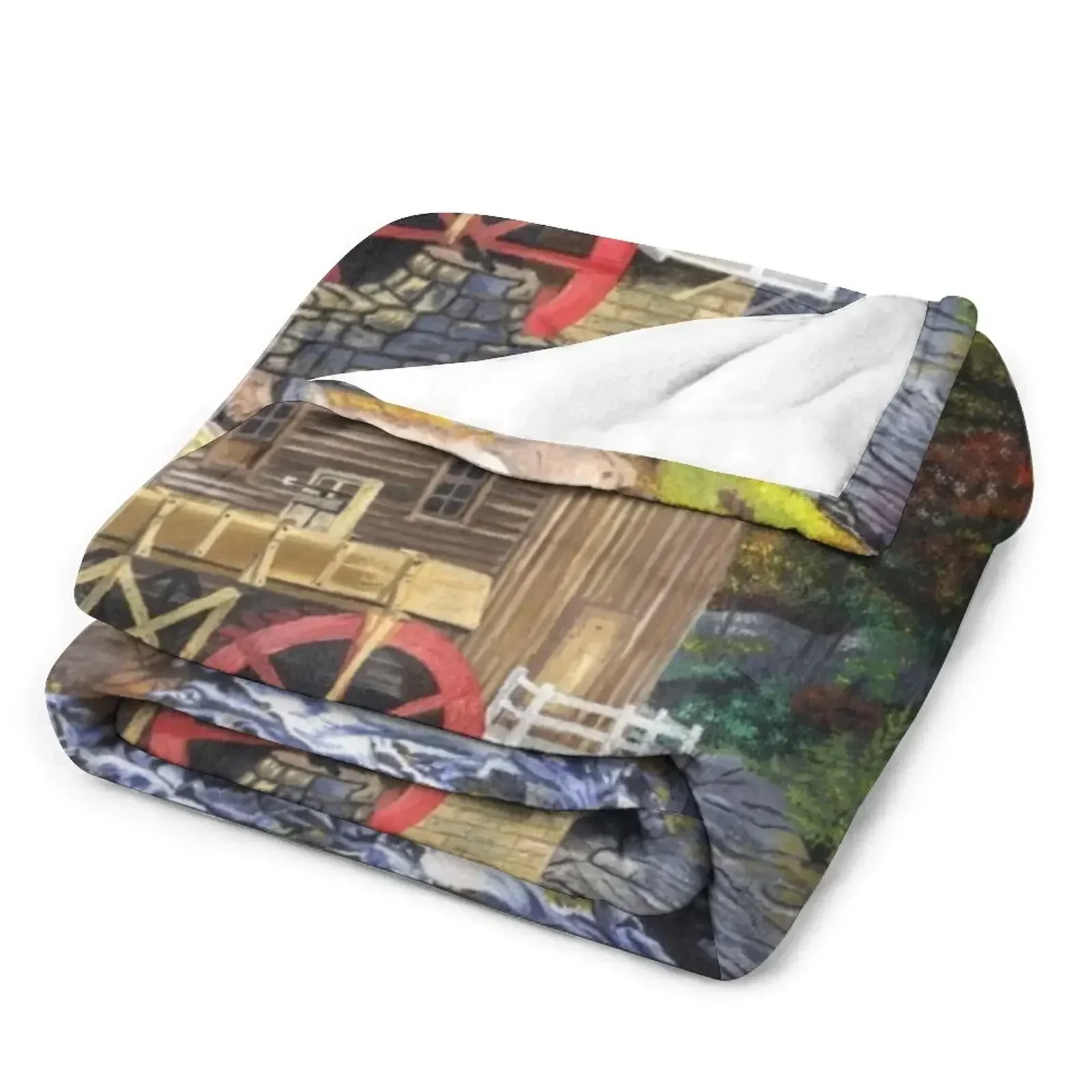 Новое одеяло Glade Creek Grist Mill мягкие плюшевые одеяла в клетку WV