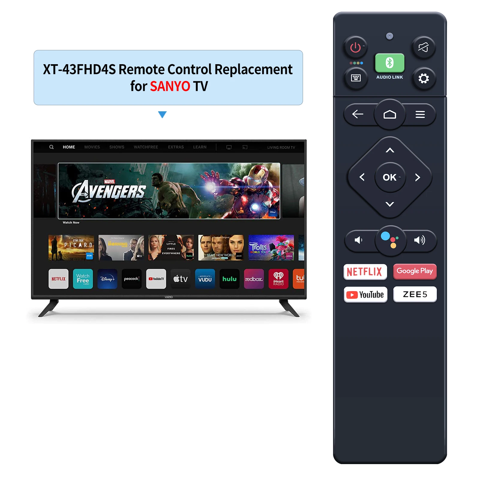Пульт дистанционного управления для Panasonic 4K LED TV TH-43JX650DX