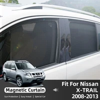 for nissan x trail 2008 2013 car side window sun shade suction magnetic mesh car curtain uv protection