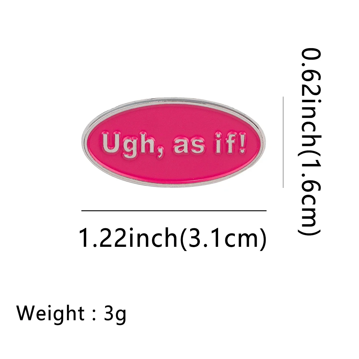 Oh если розовая эмаль металлический значок с предложением брошь на булавке рюкзак
