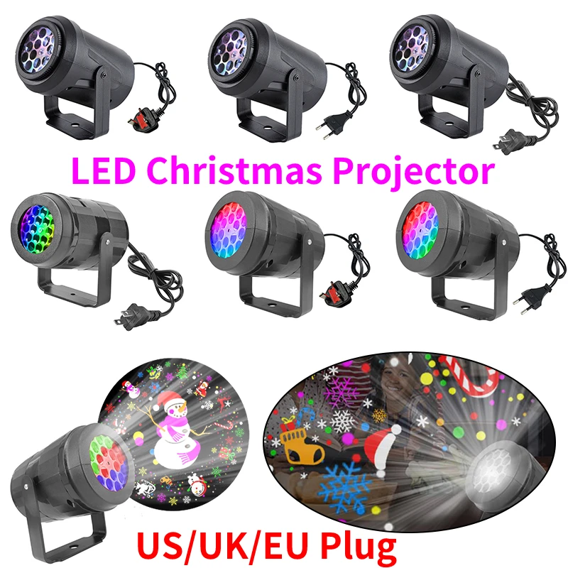 

Creative Laser Projector Lights for Christmas Wall Window Display Waterproof Projection Lamp Holiday Atmosphere Lamp