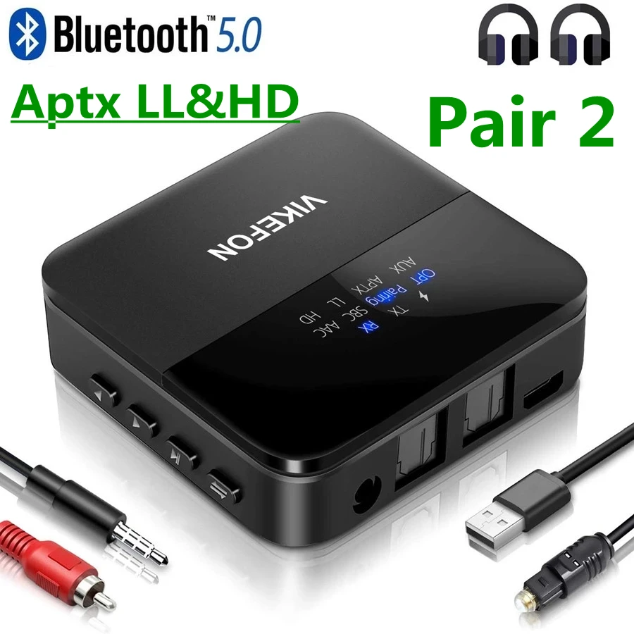 

Bluetooth 5,0 аудио передатчик приемник AptX HD LL низкая задержка CSR8675 беспроводной адаптер RCA SPDIF 3,5 мм разъем Aux для ТВ ПК автомобиля