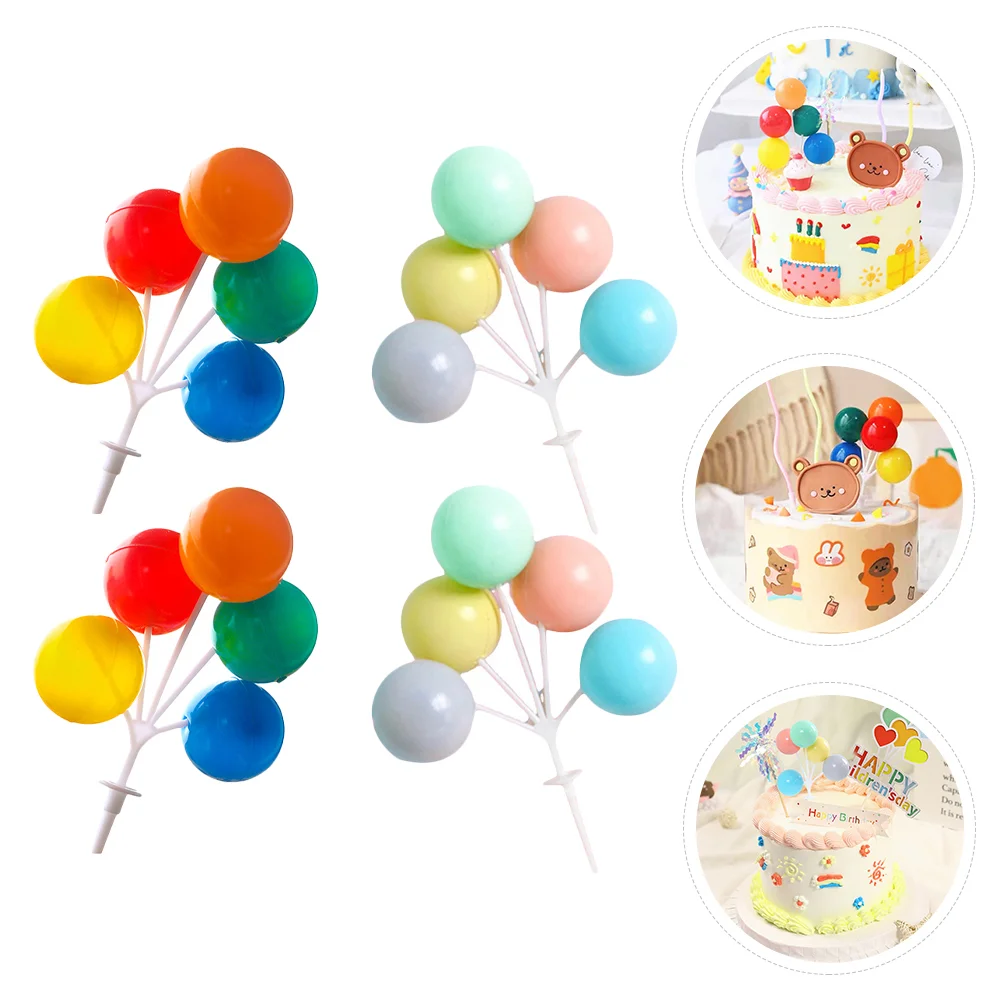 

Cake Cupcake Balloon Topper Picks Decoration Toppers Balloons Dessert Mini Wedding Birthday Cluster Party Graduation Favors