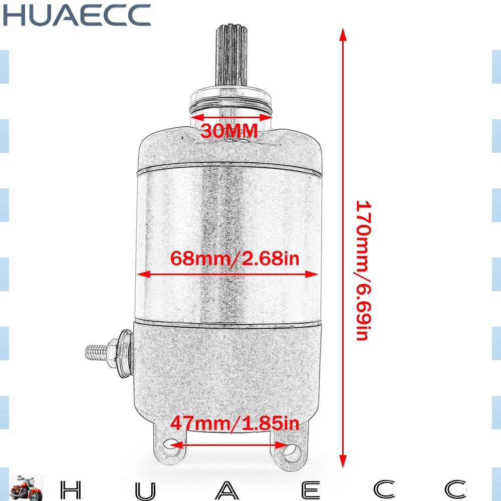 Стартер для Honda AX-1 NX250 1988-1993, CBX250 2001-2008, AX-1 NX2502, XL250, XR250 2001-2009, 31200-KW3-018, 31200-KBR-008 (art.: 3920db2f0ea1f) - 3920db2f0ea1f