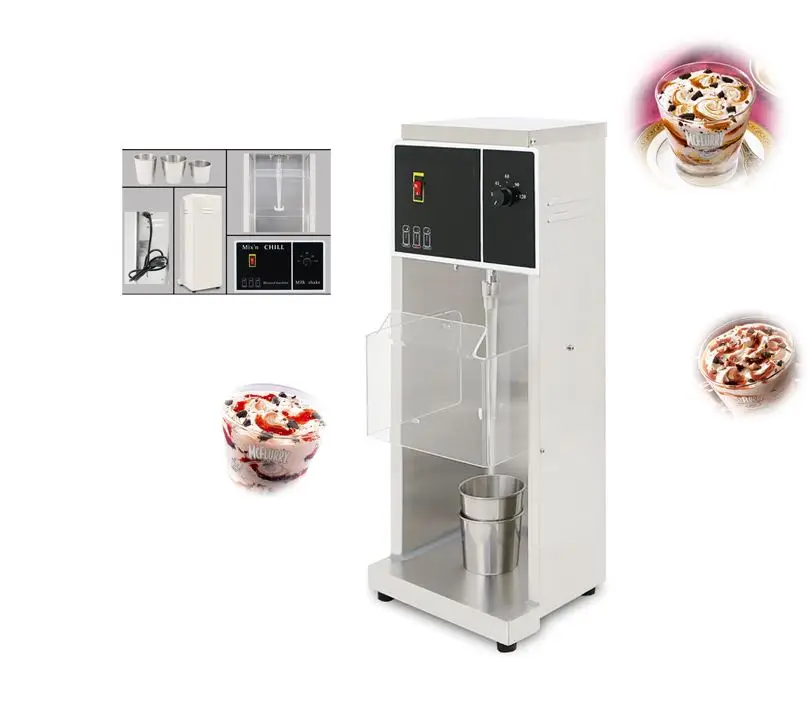 Enlarge 110v/220v commercial frozen yogurt blender milk shake kiosk automatic ice cream shake mixer making machine for sale