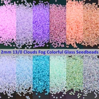 1000pcs 2mm clouds fogs coloful glass seedbeads 130 uniform round spacer czech beads charm for diy jewelry making sewing craft