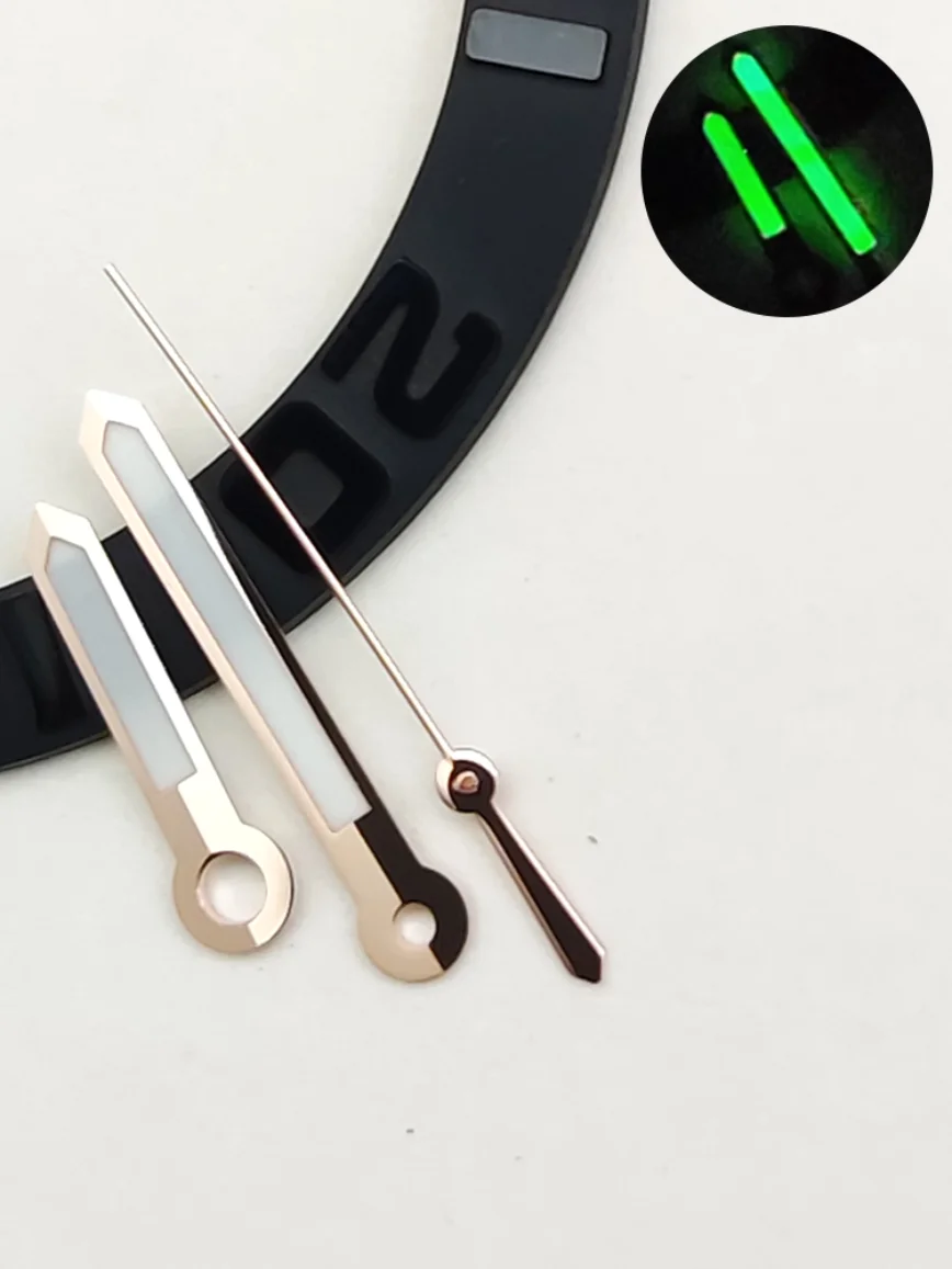 12.5MM Watch Hands Watch Accessories Green Luminous Watch Hands Suitable for NH35/36/4R Movements