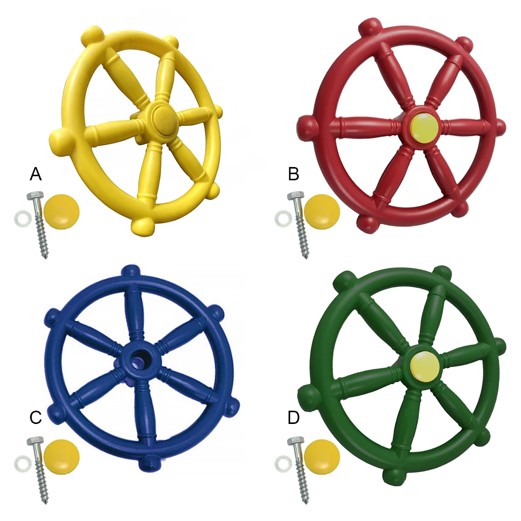 

Steering Wheel Toy Kindergarten Ship Swing Toys Indoor Playground Playing Game Entertainment for Children Gift