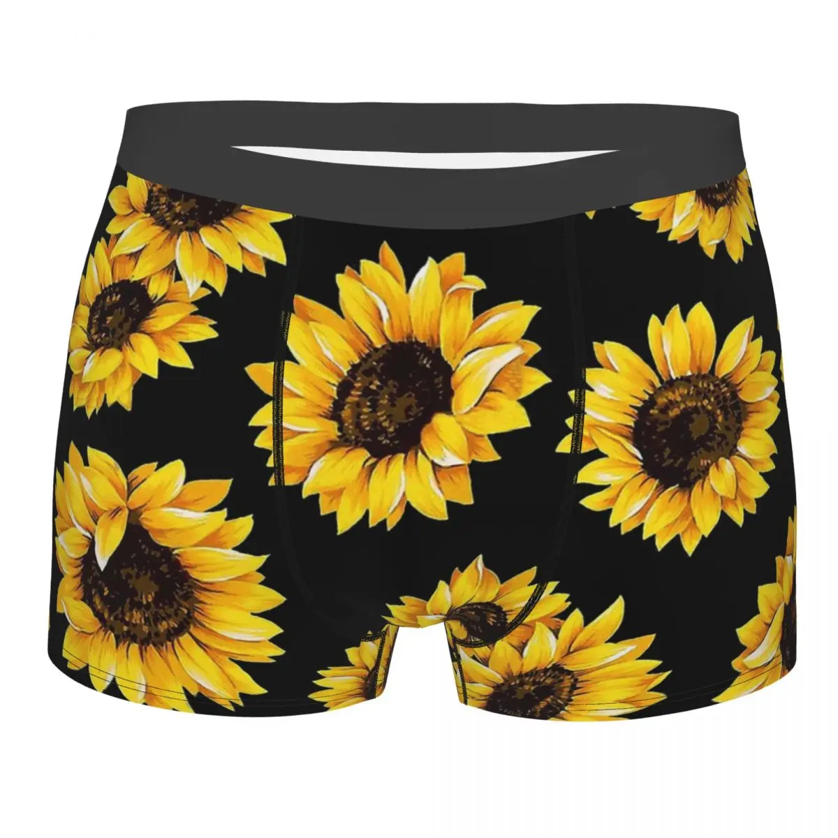 

Floral Pattern Yellow Flower Sunflowers Sun Flowers Underpants Cotton Panties Shorts Boxer Briefs Male Underwear Print