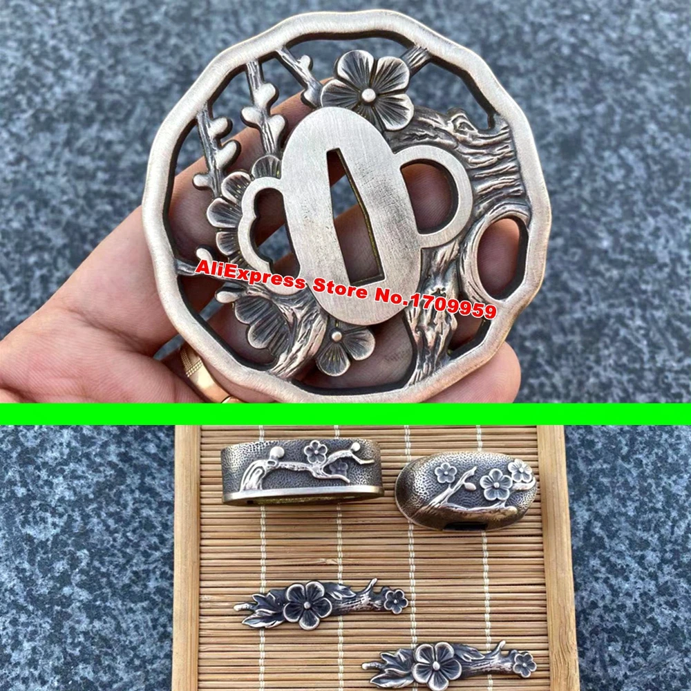 Медь Цуба с цветами вишни + менуки фучи КАШИРА хабаки сеппа для