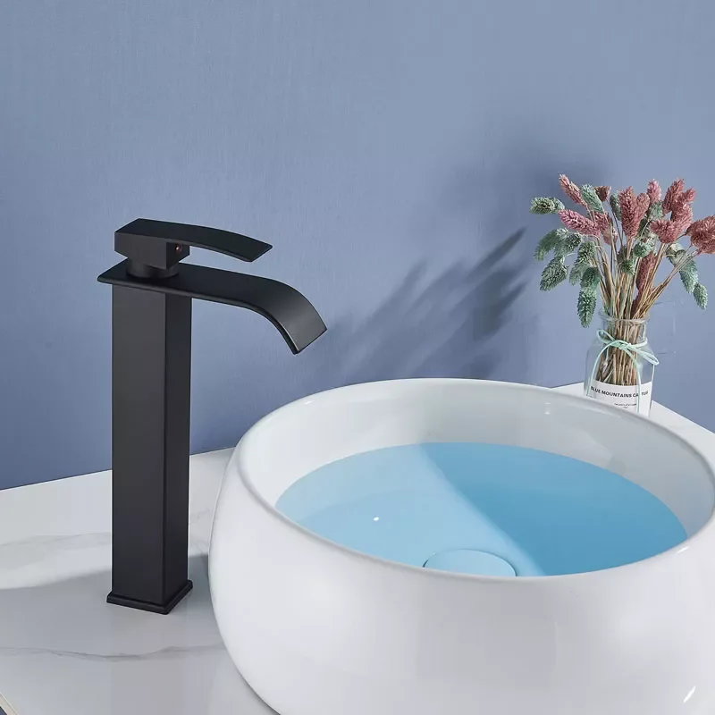 

Tall Style Basin Sink Faucet Hot & Cold Mixer Tap Deck Mounted Single Hole Torneira More Color More Type Single Holder