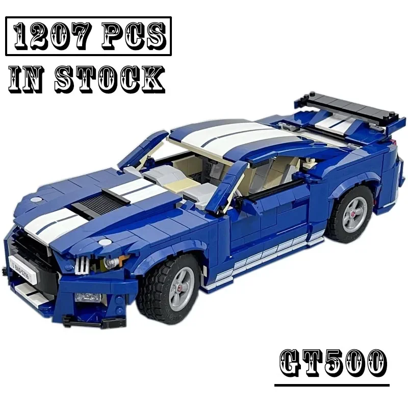 

New MOC Shelby GT500 Supercar Racing Car Vehicle Sport Model Fit 10265 Building Blocks Kid Educational Toy Birthdays Gifts Gifts