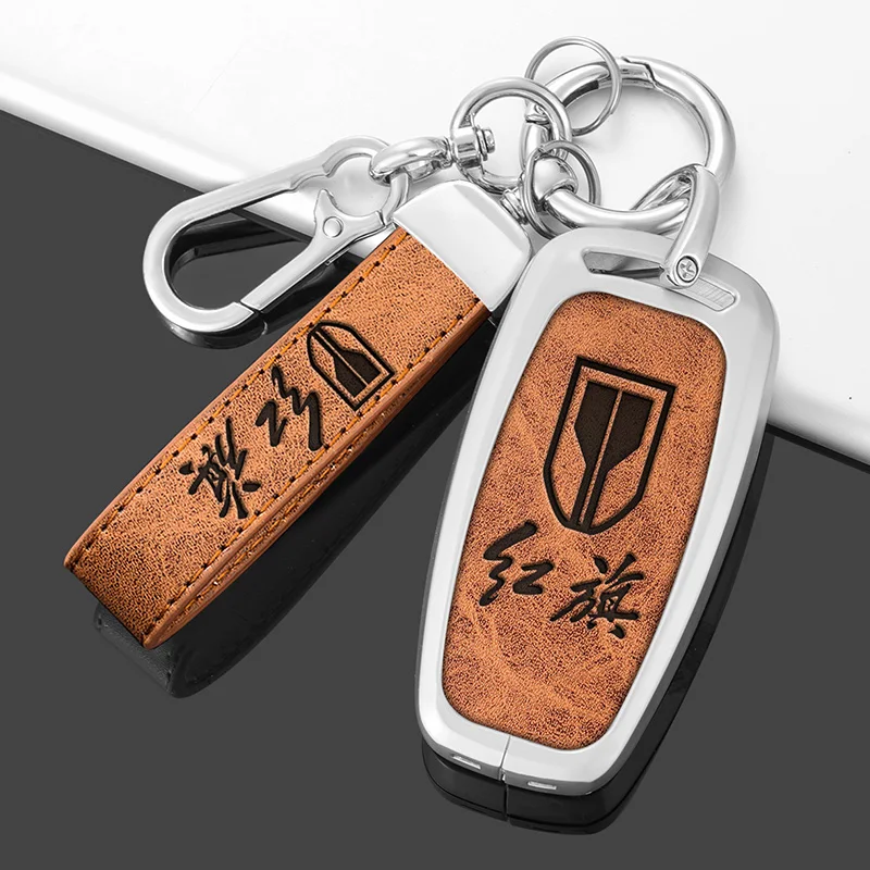 

Zinc Alloy Car Remote Key Case Cover Fob For Hongqi HS5 19 FAW HS7 HS9 H5 E-HS9 H9 H7 L5 HS3 L9 2020 2021 Keychain Accessories