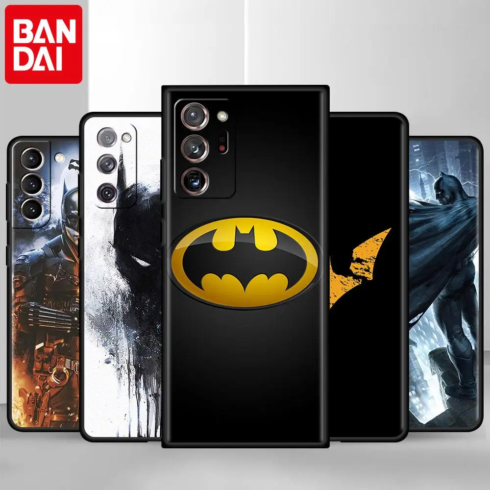 

Movil Phone Case For Samsung Galaxy S20FE S21Ultra S22 S9 S8Plus Black Silicone Funda S10Lite Celular Cover Hero Batman