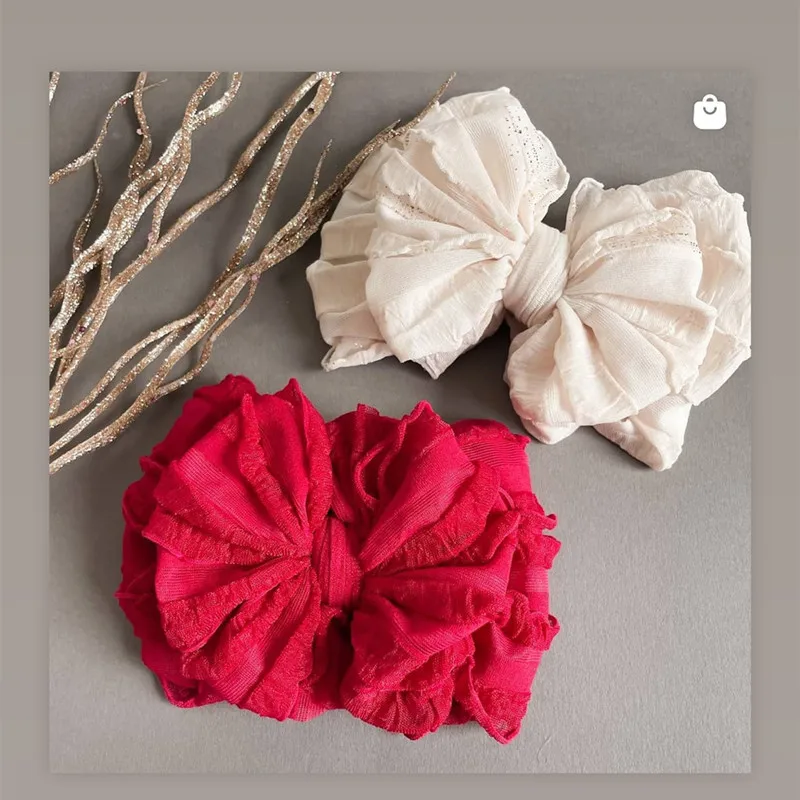 Повязка на голову кружевная с цветочным принтом для новорожденных девочек