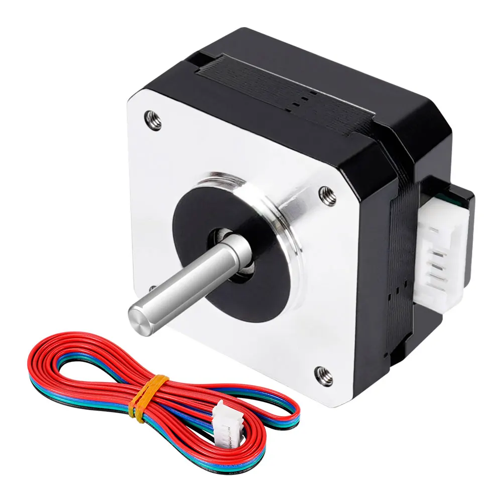 Шаговый электродвигатель RAMPS Nema17 17HS4023 для экструдера титана 4-Lead 42 Motor 12V с ЧПУ |