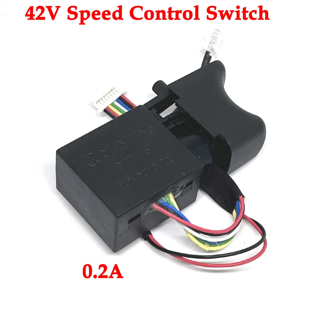 

DC 42V 0.2A Drill Speed Controller Drill Switch Lithium Battery Cordless Drill Speed Control Trigger Switch With Small Light