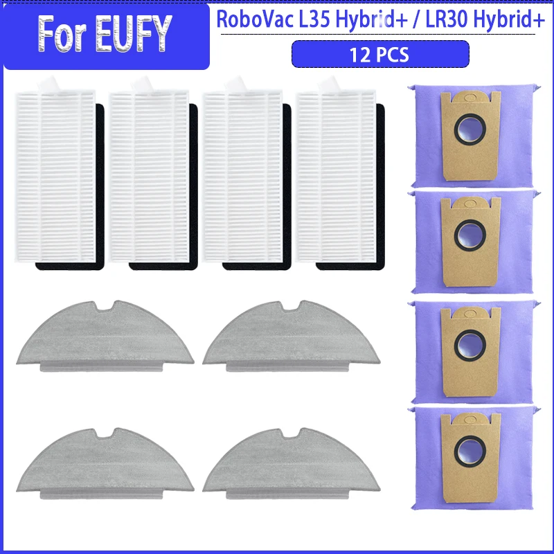 

Для RoboVac EUFY L35 Hybrid + / LR30 Hybrid + HEPA Filter Mop cloth пылесборники запасные части Аксессуары Замена
