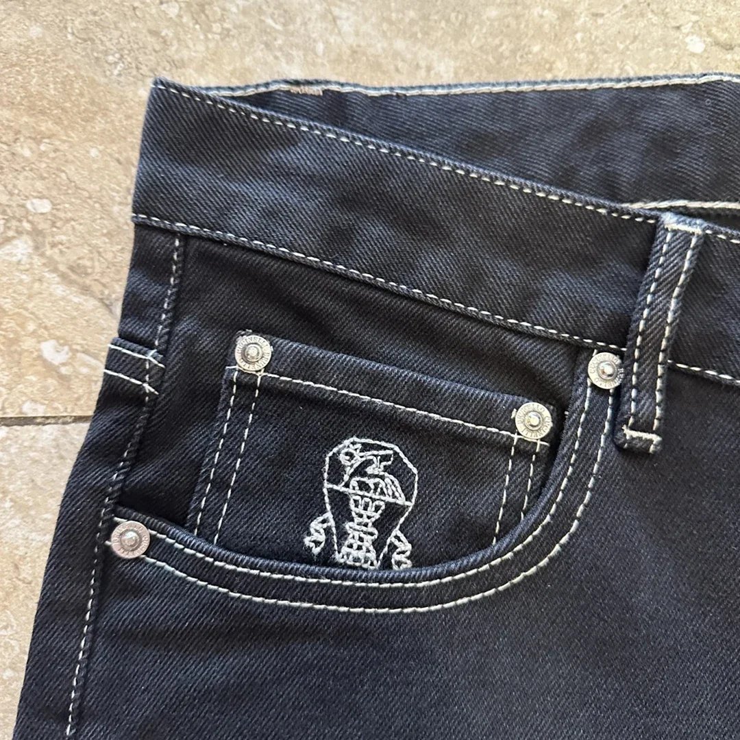 Мужские джинсы BLLIYOSS новинка 2024 джинсовая ткань эластичные модные прямые длинные